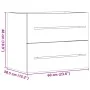 Armario para lavabo aglomerado gris hormigón 60x38,5x48 cm de , Muebles de baño - Ref: Foro24-856224, Precio: 47,31 €, Descue...
