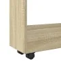 Schmaler Aufbewahrungswagen, 3 Ebenen, Eichenholz Sonoma von , Küchen- und Speisewagen - Ref: Foro24-855252, Preis: 52,84 €, ...