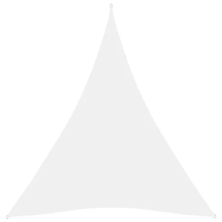 White Oxford cloth triangular sail awning 4x5x5 m by vidaXL, Umbrellas - Ref: Foro24-135289, Price: 39,48 €, Discount: %