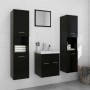 Badezimmerschrank-Set aus schwarzer Holzwerkstoffplatte von , Badezimmermöbel - Ref: Foro24-3071037, Preis: 174,24 €, Rabatt: %