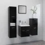 Juego de muebles de baño madera de ingeniería negro de , Muebles de baño - Ref: Foro24-3071082, Precio: 228,42 €, Descuento: %
