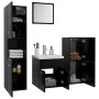 Badezimmerschrank-Set aus schwarzer Holzwerkstoffplatte von , Badezimmermöbel - Ref: Foro24-3071082, Preis: 233,08 €, Rabatt: %