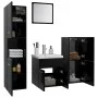 Juego de muebles de baño madera de ingeniería negro de , Muebles de baño - Ref: Foro24-3071082, Precio: 228,42 €, Descuento: %