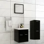 Badezimmerschrank-Set aus schwarzer Holzwerkstoffplatte von , Badezimmermöbel - Ref: Foro24-3071172, Preis: 167,96 €, Rabatt: %