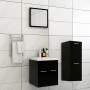 Juego de muebles de baño madera de ingeniería negro de , Muebles de baño - Ref: Foro24-3071172, Precio: 170,30 €, Descuento: %