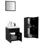 Badezimmerschrank-Set aus schwarzer Holzwerkstoffplatte von , Badezimmermöbel - Ref: Foro24-3071172, Preis: 170,30 €, Rabatt: %