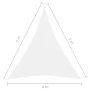 White Oxford cloth triangular sail awning 4x5x5 m by vidaXL, Umbrellas - Ref: Foro24-135289, Price: 39,48 €, Discount: %