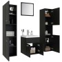 Badezimmerschrank-Set aus schwarzer Holzwerkstoffplatte von , Badezimmermöbel - Ref: Foro24-3071217, Preis: 259,91 €, Rabatt: %