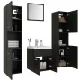 Badezimmerschrank-Set aus schwarzer Holzwerkstoffplatte von , Badezimmermöbel - Ref: Foro24-3071217, Preis: 254,04 €, Rabatt: %