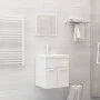 Badezimmerset aus weißem Sperrholz-Möbeln von , Badezimmermöbel - Ref: Foro24-3071306, Preis: 164,38 €, Rabatt: %