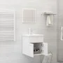 Badezimmerset aus weißem Sperrholz-Möbeln von , Badezimmermöbel - Ref: Foro24-3071306, Preis: 164,38 €, Rabatt: %