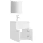 Badezimmerset aus weißem Sperrholz-Möbeln von , Badezimmermöbel - Ref: Foro24-3071306, Preis: 164,38 €, Rabatt: %