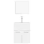 Conjunto de muebles de baño madera contrachapada blanco de , Muebles de baño - Ref: Foro24-3071306, Precio: 167,45 €, Descuen...