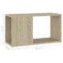 TV-Möbel aus Eichenholz-Sonoma-Sperrholz 60x24x32 cm von , TV-Möbel - Ref: Foro24-809056, Preis: 24,68 €, Rabatt: %
