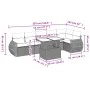 Gartensofagarnitur 7-teilig mit Kissen aus synthetischem Rattan in Beige. von , Gartensets - Ref: Foro24-3268548, Preis: 566,...