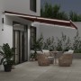 Automatische Markise mit LED-Lichtern in Bordeauxrot, 600x350 cm. von , Markisen - Ref: Foro24-3214997, Preis: 833,01 €, Raba...