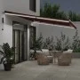 Toldo retráctil automático con luces LED burdeos 600x350 cm by , Awnings - Ref: Foro24-3214997, Price: 796,65 €, Discount: %