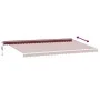 Toldo retráctil automático con luces LED burdeos 600x350 cm by , Awnings - Ref: Foro24-3214997, Price: 796,65 €, Discount: %