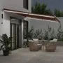 Toldo retráctil automático con luces LED marrón 600x350 cm by , Awnings - Ref: Foro24-3215402, Price: 796,88 €, Discount: %