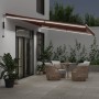Toldo retráctil automático con luces LED marrón 600x350 cm by , Awnings - Ref: Foro24-3215402, Price: 816,40 €, Discount: %