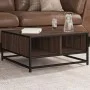 Mesa de centro madera ingeniería y metal marrón 60,5x60,5x30 cm by , Coffee table - Ref: Foro24-848768, Price: 45,13 €, Disco...