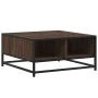 Mesa de centro madera ingeniería y metal marrón 60,5x60,5x30 cm by , Coffee table - Ref: Foro24-848768, Price: 45,13 €, Disco...