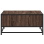 Mesa de centro madera ingeniería y metal marrón 60,5x60,5x30 cm by , Coffee table - Ref: Foro24-848768, Price: 45,71 €, Disco...