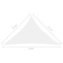 Dreieckige Segelmarkise aus weißem Oxford-Stoff, 2,5 x 2,5 x 3,5 m von vidaXL, Sonnenschirme - Ref: Foro24-135279, Preis: 21,...