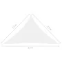 Toldo de vela triangular tela Oxford blanco 2,5x2,5x3,5 m de vidaXL, Sombrillas - Ref: Foro24-135279, Precio: 21,21 €, Descue...