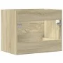 Waschbeckenunterschrank aus Spanplatte in Sonoma-Eiche, 60x38,5x48 cm. von , Badezimmermöbel - Ref: Foro24-856223, Preis: 46,...