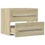 Armario para lavabo aglomerado roble Sonoma 60x38,5x48 cm by , Bathroom furniture - Ref: Foro24-856223, Price: 46,84 €, Disco...