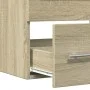 Waschbeckenunterschrank aus Spanplatte in Sonoma-Eiche, 60x38,5x48 cm. von , Badezimmermöbel - Ref: Foro24-856223, Preis: 46,...
