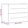 Armario para lavabo aglomerado roble Sonoma 60x38,5x48 cm by , Bathroom furniture - Ref: Foro24-856223, Price: 46,84 €, Disco...