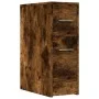 Schmaler Badezimmerschrank mit Rädern aus geräucherter Eiche. von , Schließfächer und Lagerschränke - Ref: Foro24-855281, Pre...