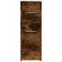 Armario de baño estrecho con ruedas madera roble ahumado de , Taquillas y armarios de almacenamiento - Ref: Foro24-855281, Pr...