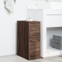 Armario de baño estrecho con ruedas madera marrón roble by , Lockers and storage cabinets - Ref: Foro24-855283, Price: 72,32 ...