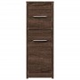 Armario de baño estrecho con ruedas madera marrón roble by , Lockers and storage cabinets - Ref: Foro24-855283, Price: 72,32 ...