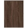 Schmaler Badezimmerschrank mit Rollen aus braunem Eichenholz. von , Schließfächer und Lagerschränke - Ref: Foro24-855283, Pre...