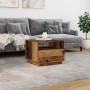 Mesa de centro con luces LED madera envejecida 50x49x40 cm by , Coffee table - Ref: Foro24-857708, Price: 76,97 €, Discount: %