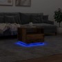 Mesa de centro con luces LED madera envejecida 50x49x40 cm by , Coffee table - Ref: Foro24-857708, Price: 76,97 €, Discount: %