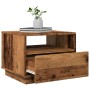 Mesa de centro con luces LED madera envejecida 50x49x40 cm by , Coffee table - Ref: Foro24-857708, Price: 76,97 €, Discount: %