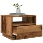 Mesa de centro con luces LED madera envejecida 50x49x40 cm by , Coffee table - Ref: Foro24-857708, Price: 75,60 €, Discount: %