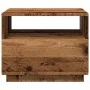 Mesa de centro con luces LED madera envejecida 50x49x40 cm by , Coffee table - Ref: Foro24-857708, Price: 75,60 €, Discount: %