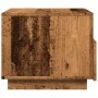 Mesa de centro con luces LED madera envejecida 50x49x40 cm by , Coffee table - Ref: Foro24-857708, Price: 75,60 €, Discount: %