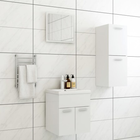 Set von Badezimmermöbeln aus weißem Ingenieurholz von , Badezimmermöbel - Ref: Foro24-3070991, Preis: 88,15 €, Rabatt: %