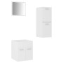Set of white engineered wood bathroom furniture by , Bathroom furniture - Ref: Foro24-3070991, Price: 88,15 €, Discount: %