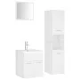 Engineered wood white bathroom furniture set by , Bathroom furniture - Ref: Foro24-3071396, Price: 220,87 €, Discount: %
