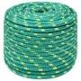 Green 14 mm 25 m polypropylene boat rope by , Ropes and metal cords - Ref: Foro24-152727, Price: 24,50 €, Discount: %