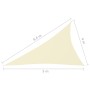 Triangular sail awning Oxford fabric cream color 4x5x6.4 m by vidaXL, Umbrellas - Ref: Foro24-135239, Price: 31,36 €, Discoun...