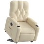 Cream-colored fabric reclining and lift chair by , Armchairs - Ref: Foro24-3204719, Price: 260,67 €, Discount: %